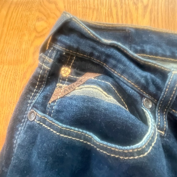 Ariat Mens M8 Modern Slim Leg 35/32 Blue Jeans Western Workwear VGUC - Picture 6 of 14